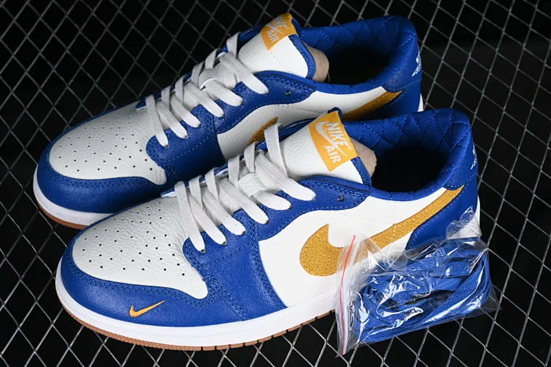 All categories Air Jordan Jordan series basketball shoes Air Jordan 1 Low Z version Air Jordan 1 Low AJ1 Joe 1 white blue yellow hook burst pattern low-top cultural and leisure sports sneakers DZ0792-103